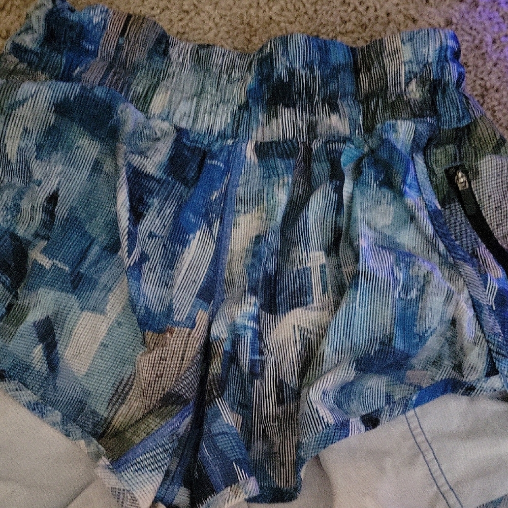 Blue Abstract Women's Shorts